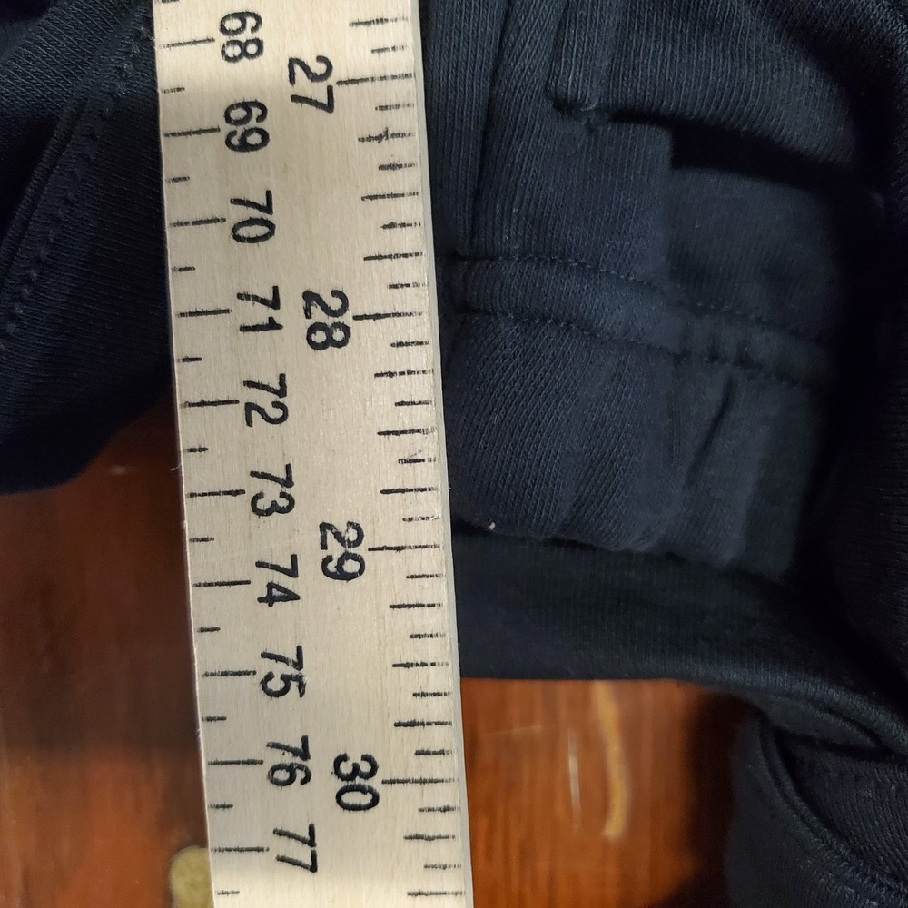Reebok Cardi Knit Joggers Pants Womens Small Black Cotton Fleece Lined Casual - Picture 10 of 11